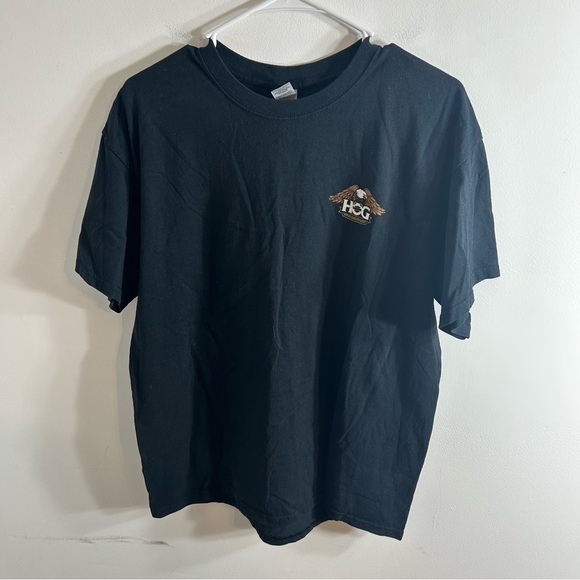 Harley Davidson HOG Official Riding Club T-shirt Large Black Orange Men’s - Picture 3 of 6